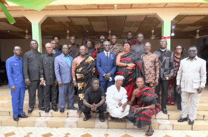 Apostle Alex Aidoo, Delegation Pay Courtesy Call On Apinto Chiefs