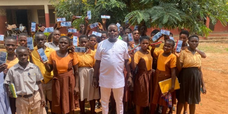 Assemblymember Donates Mathematical Sets, Sachet Water to BECE Candidates