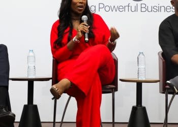 Africa’s Queen of Unscripted TV, Peace Hyde, speaks at the 2nd UBA Business Series in Nigeria