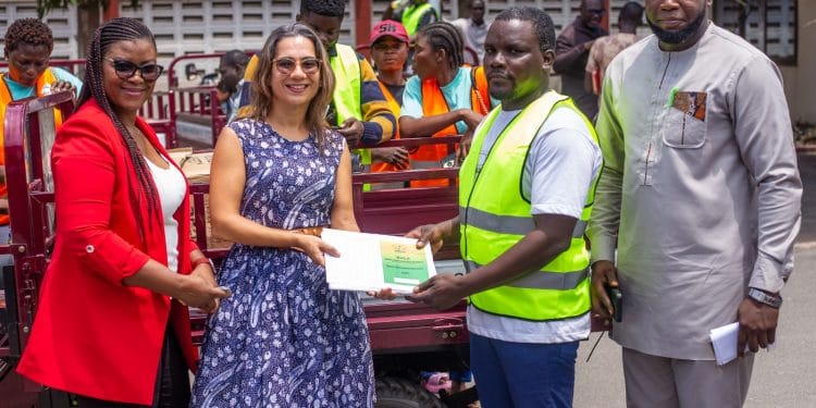 Nestlé donates Tricycles and other items to Kpone Landfill Waste Pickers Association