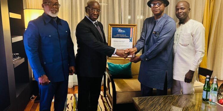 KRIF Foundation Meets ECOWAS Chair on Pan-African REGAL INFLUENCE SUMMIT