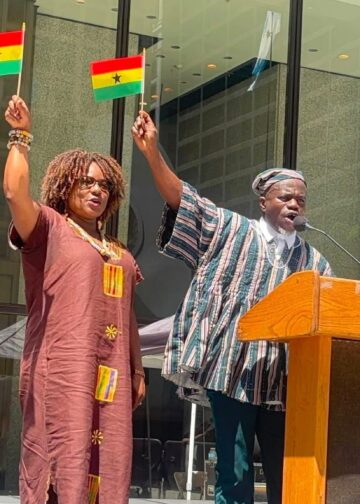 A historic ascent: Ghana’s flag rises over Chicago