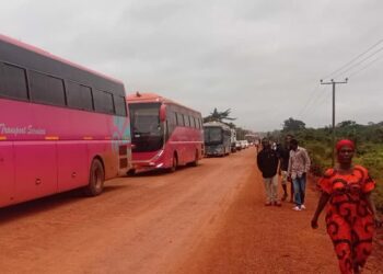 Galamsey Anger: Atronie Chiefs Block Newmont Workers’ Buses