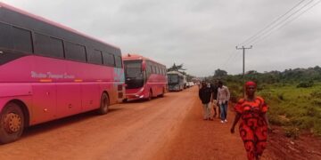 Galamsey Anger: Atronie Chiefs Block Newmont Workers’ Buses