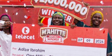 Telecel Presents 1st One Million Cedis to Mother of Eight in M’ahitti Promo