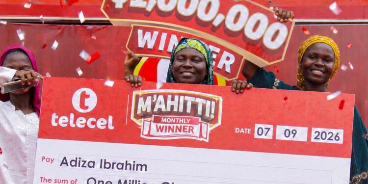 Telecel Presents 1st One Million Cedis to Mother of Eight in M’ahitti Promo