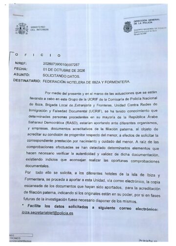 Suspected Document Fraud Involving Individuals from the Tindouf Camps: Ibiza Case Raises New Questions over Spain’s Proposed Naturalization Framework for Sahrawis